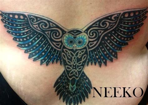 Most populars of tribal owl tattoos meaning. #Tribal #Owl #tattoos #tattoo #lettering #Montana | Tribal ...