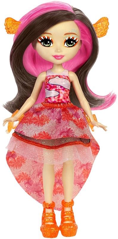 Do wyboru lalki enchantimals™ i ich zwierzęcy przyjaciele, tacy jak gepard, papuga, wiewiórka, jeż, owieczka i koala. Mattel Enchantimals Lalka Zestaw Morskie Lalki Clarita ...