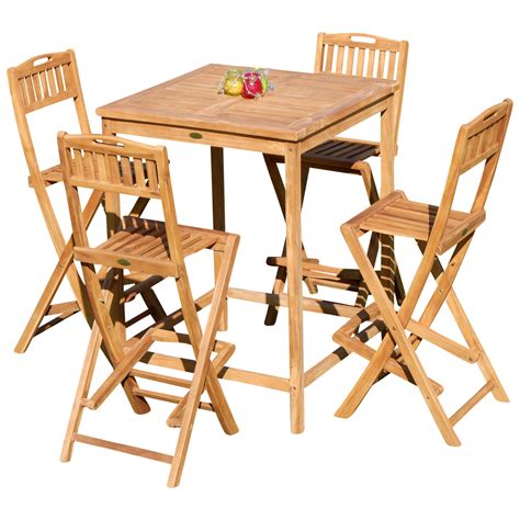 Maybe you would like to learn more about one of these? XXL BAR-SET - TEAK Bartisch Bistrotisch Stehtisch 80x80cm ...