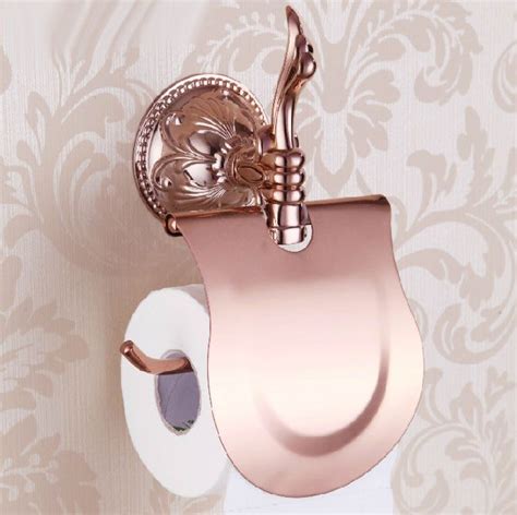 But there's no need for them to be dull and boring. Euro Flower Carving Rose Gold Bathroom Toilet Roll Paper ...