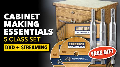 Several online woodworking courses are offered at the diploma level and the associate's degree level, as follows Cabinet Making Essentials 5-Class Set + FREE Bit Set ...