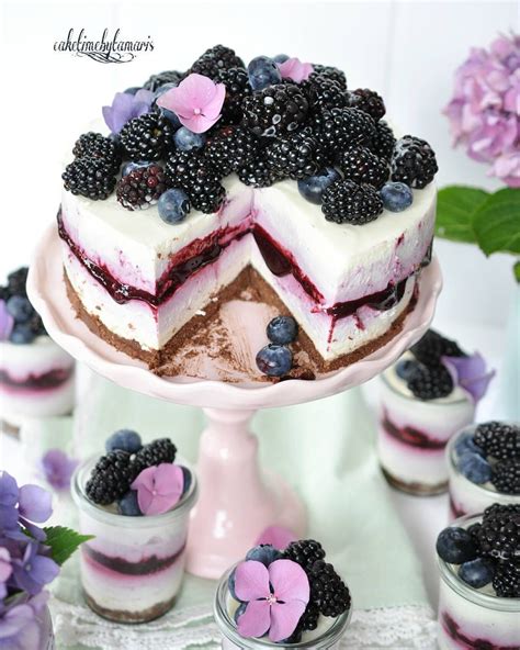 Aber auch kuchen ist nicht gleich kuchen. No-Bake Brombeer- Blaubeer Torte und Dessert, Rezept seit ...