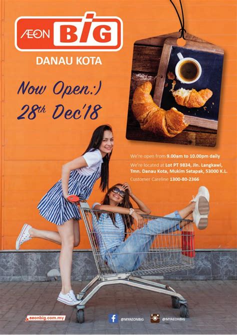 Hours, address, aeon mall tokoname reviews: AEON BiG Danau Kota Opening Promotion (28 December 2018 ...