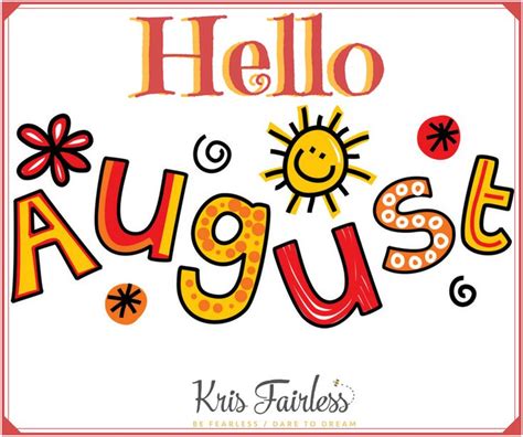 Hello August | August wallpaper, August clipart, Welcome august