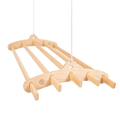 5 Lath Wooden Hanging Clothes Drying Rack or Pot Rack ...