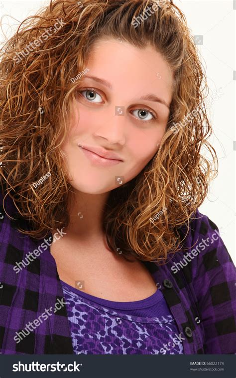 Dressed in pink dress in studio on white background. Beautiful 13 Year Old Teen Girl Smiling Over White ...