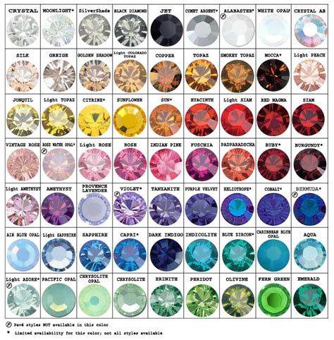 We did not find results for: Interactive Swarovski® Color Chart | Crystals, Swarovski ...