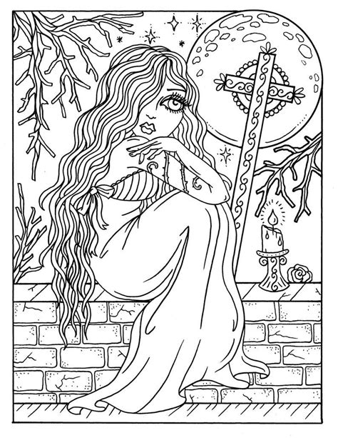 Awesome finds by 21studs (where does nik find such. Instant Download GOTHIC Beauty Coloring book, adult ...