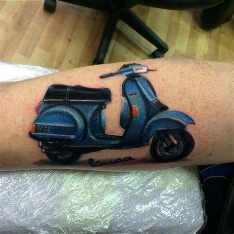 On wednesday, baldwin's tattoo artist, dr. Realistic Scooter Tattoo by Craig Watts @craig5454 ...