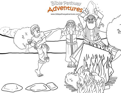 When aaron saw this, he built an altar in front of the calf and announced, tomorrow there will be a festival to the lord. Free Bible Coloring Page - The Golden Calf | Bible ...