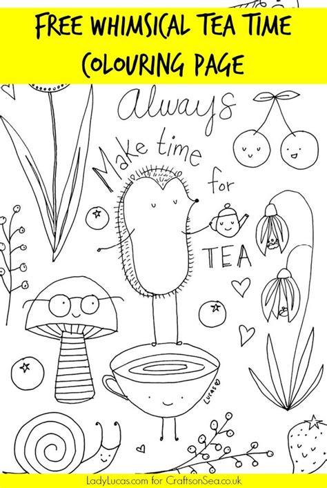 Coloring alice in wonderland is a fantastic picture for coloring with characters and stories from the fairy tale. Free Tea Party Colouring Page | Toddler tea party, Tea ...