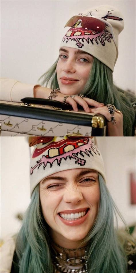 Billie eilish really invented green neon #billieeilishsmiling #billieeilishsmiling. Billie Eilish Wallpaper Green Hair Smiling - All Are Here