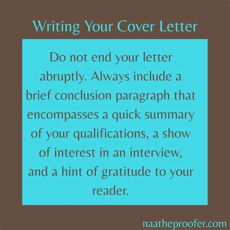 You should have all you need now to write a fabulous, effective cv, and move on to our job search and interview preparation. Conclusion Of Cv Writing / How To End A Cover Letter 20 ...