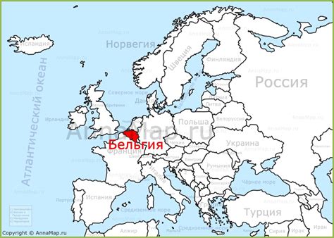 Отпуск без путевки ✪ бельгия: Бельгия на карте Европы - AnnaMap.ru