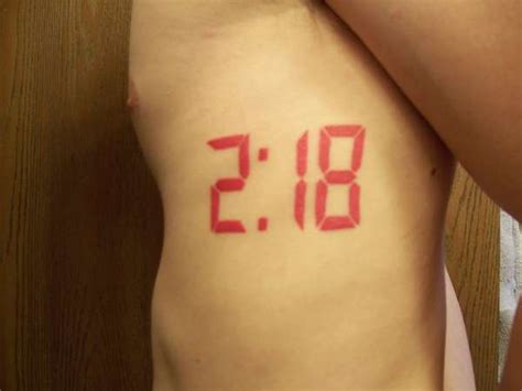 Every font is free to download! digital clock tattoo