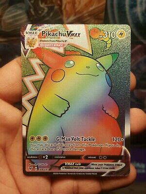 The expansion holds 70 cards to collect with pokemon from the galar region, including 11 pokemon v cards and 3 pokemon vmax. Pokemon Pikachu Vmax Rainbow Rare 188/185 Vivid Voltage | eBay