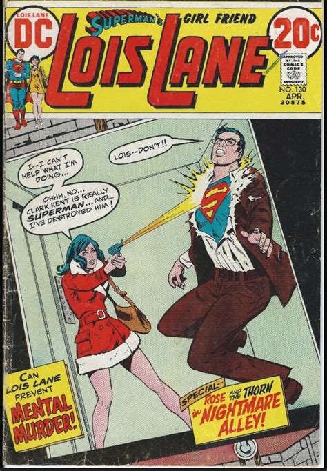 This page contains all cover art images in the database for this particular comic series. Lois Lane #130_Apr 1973_John Rosenberger/Vince Colletta c ...