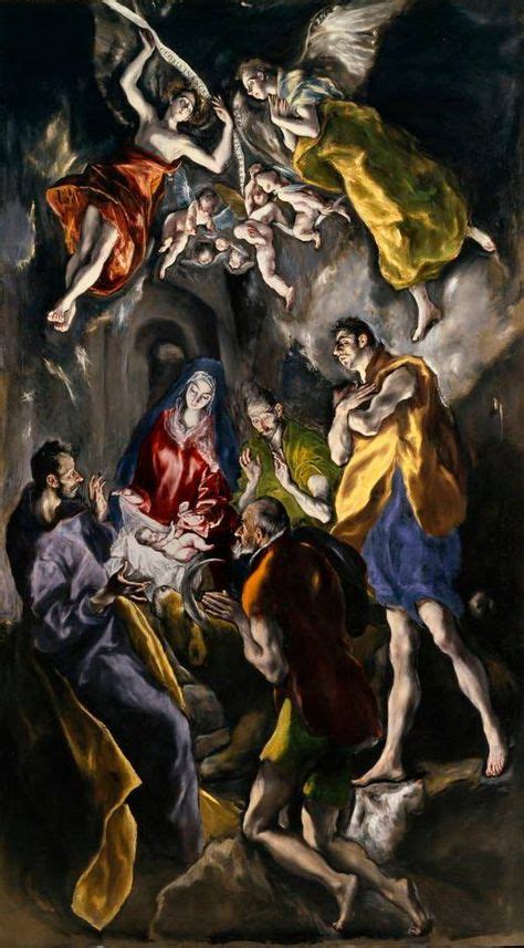 La adoración de los pastores. "Adoración de los Pastores", El Greco (1612-1614) (met ...