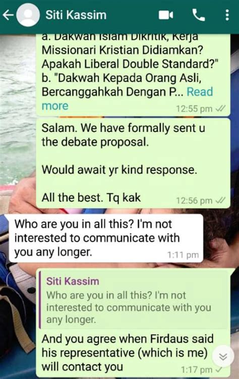 Debat bertukar menjadi sembang kedai mamak? 'Game Over'. Akhirnya Siti Kasim Tarik Diri Debat Terbuka ...
