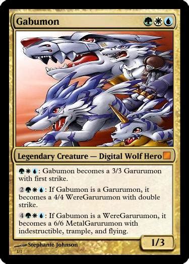 Whenever a wolf or werewolf you control becomes the target of an instant or sorcery spell, create a 2/2 green wolf creature token. Gabumon, Digital Wolf Hero — Forum