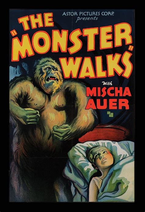 With as many profitable entries as this franchise has, it's no small feat to be the most successful of them all. "The Monster Walks" 1930's Movie Poster | Classic horror ...