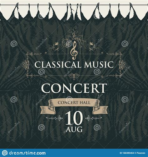 See more ideas about curtains the musical, curtains, musicals. Poster For Classical Music Concert With Stage Curtains Stock Vector - Illustration of clef ...
