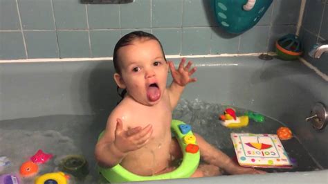 Many parents wonder how to bathe a baby, what would be the first and only essentials you need to use for. Crazy Baby Nate Splashing & Playing In The Bath Tub ...