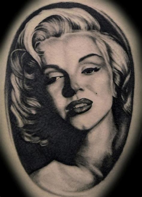 Marilyn monroe drawing marilyn monroe wallpaper marilyn monroe tattoo marilyn monroe photos marylin monroe lettrage chicano dibujos pin up tattoos realistic gangster tattoos. Marilyn Monroe Portrait Tattoo by Gigi McQueen: TattooNOW