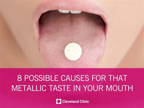 What Causes a Metallic Taste In Your Mouth? | Mouth tastes like metal, Metallic taste in mouth ...