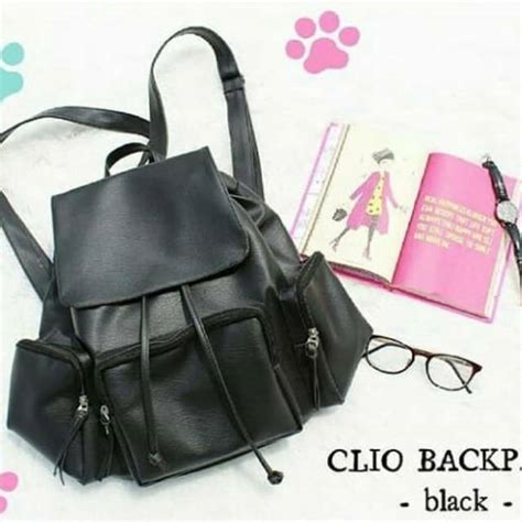 Dengan perpaduan bahan kulit sintetis dan nylon, tas ini memiliki dimensi yang cukup untuk menampung. CLIO RANSEL / TAS RANSEL WANITA BACKPACK KULIT SINTETIS ...