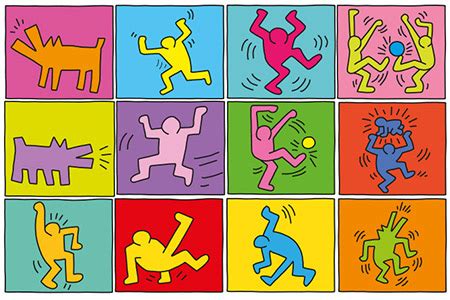 Klassische deutsche und internationale kinderlieder. Keith Haring Gruppenarbeit - Labbé Blog