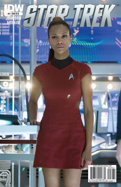 A trained ballet dancer, saldana had a modest beginning as a. Cover-for-Star-Trek-Ongoing-3-zoe-saldana-as-uhura ...