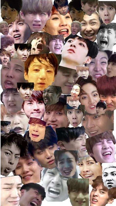 Share the best gifs now >>>. Bts Meme Faces Collage | K-Pop Amino