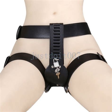 Medieval chastity belts are made of iron and they have a lock, of course the knight kept the key with him. Women's Locking Female Chastity Belt Device Leather Panty ...