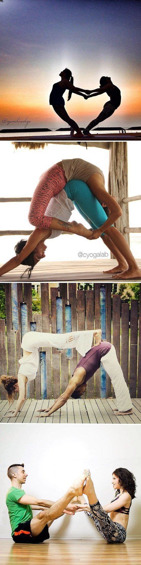 Here are 50 yoga poses for two people of any level to try with a friend or significant other! Partner Yoga Poses For Friends and Lovers | Partner yoga poses, Partner yoga, Couples yoga poses