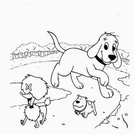 You can find here 2 free printable coloring pages of clifford the big red dog. Clifford The Big Red Dog Walking Around With Friends ...