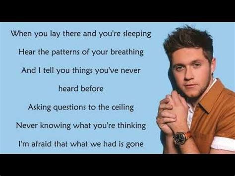 Oh niall stop looking at me like that.let me focus on the lyrics. Niall Horan - Flicker (Lyrics) - YouTube | Lyrics, Told ...