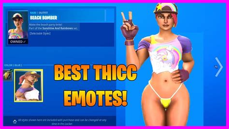 4nite.site discover all fortnite skins, all dances with ⭐ full hd videos 1080p ⭐ cosmetics, item leaks and. ULTRA THICC BEACH BOMBER BEST EMOTES (HOT FORTNITE) - YouTube
