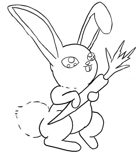 Snowball, rabbit and a carrot. Bunny With Carrot Coloring Pages at GetColorings.com ...