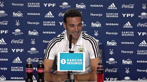 Dijo en conferencia de prensa. #SelecciónMayor: Conferencia de prensa de Lionel Scaloni ...