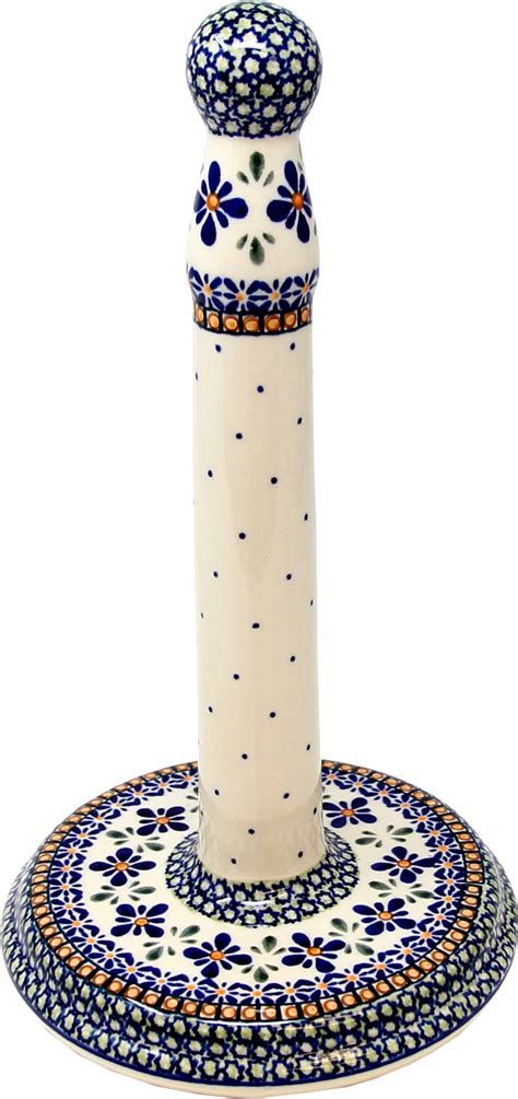 Blue rose pottery features handmade polish pottery, polish ceramics, polish glassware and polish stoneware in an assortment of traditional and contemporary patterns. Polish Pottery Paper Towel Holder