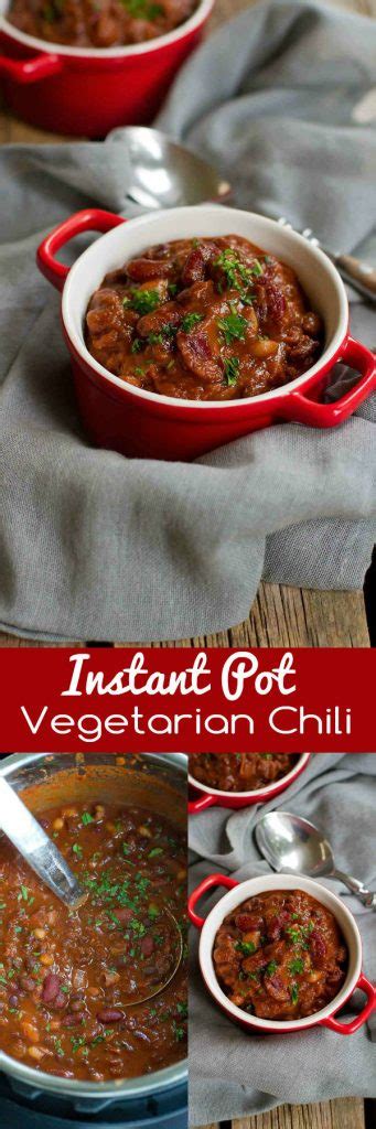Instant Pot Vegetarian Chili | Recipe | Vegan instant pot ...