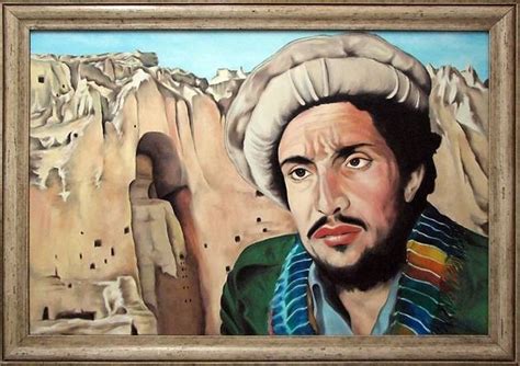 Commandant massoud at the european parliament on may 4th, 2001 in strasbourg, france. Peinture Commandant Massoud