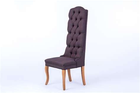 The back legs have many compound curves to support the sitter as well as bring visual pleasure to the viewer. High Back Grey Dining Chair Rental | Encore Events Rentals