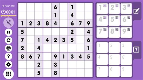 Allenare la tua mente giocando sudoku in 4 livelli di difficoltà. Level 2018-03-16. Free Online Sudoku Game. Daily Sudoku ...