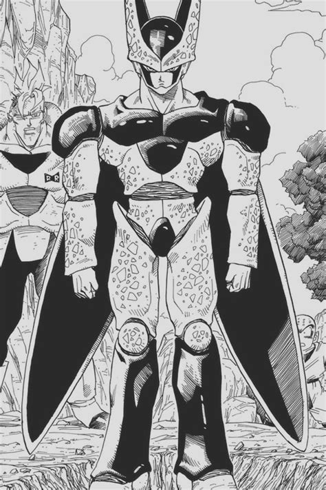 Character subpage for cell, a villain from dragon ball z. manga DBZ manga cap dragon ball Z dragonball dragon ball ...