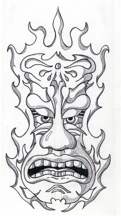 Totem poles, the traditional wooden structures with artistic carvings, have always fascinated adults and children alike. Printable Tiki Mask Coloring Pages - Coloring Home