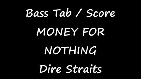 We did not find results for: Dire Straits - Money For Nothing (BASS TAB / SCORE) - YouTube