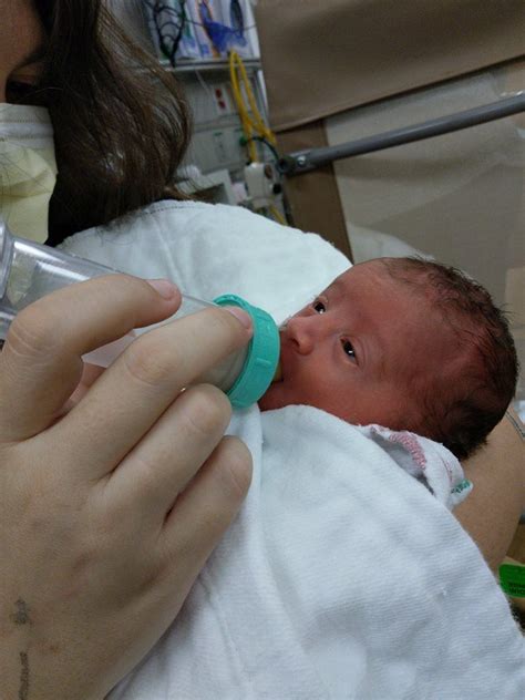 See full list on wikihow.com I got to feed our baby her first bottle! She is ...