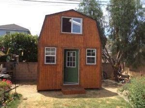 There's a lot going on here—a kitchen, two lofts, stairs that double as storage. 3d 10x12 Gambrel Shed Plans | Shed plans, Diy shed plans ...